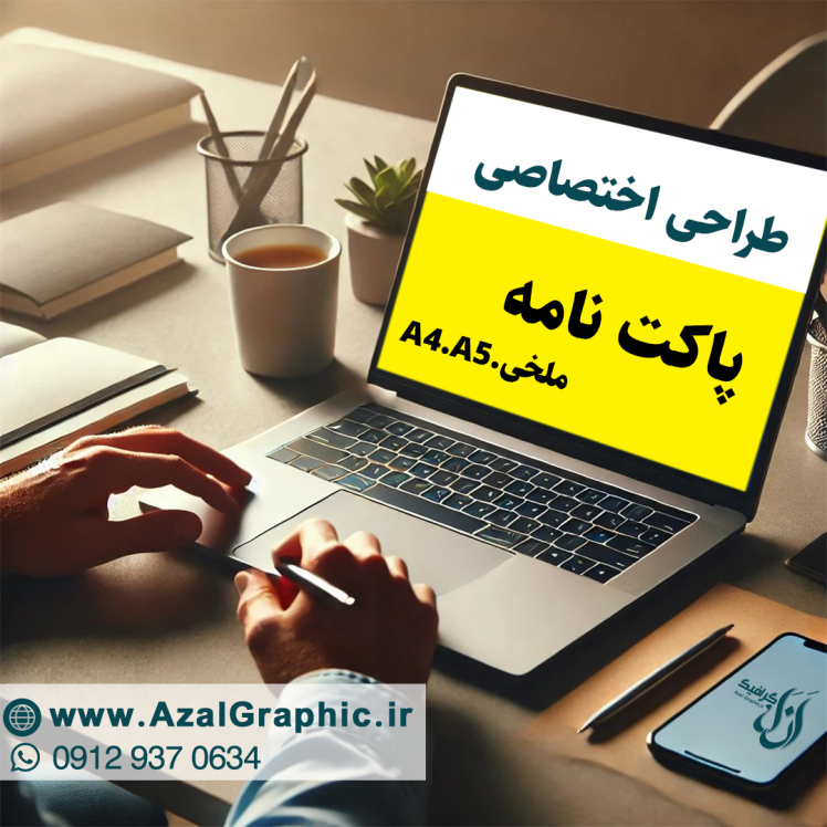 طراحی پاکت نامه ملخی-A4-A3-A5